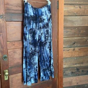 Tie dye flair pants